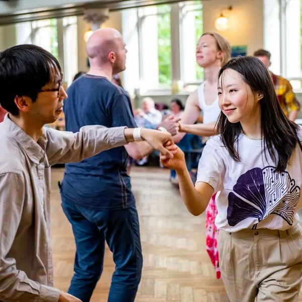 Dancers on the social floor
